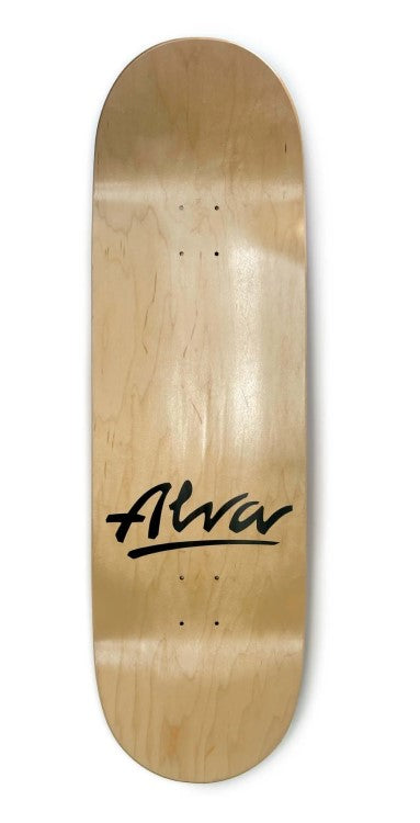Alva 10" Popsicle Pink Black Splatter OG Logo Team Skateboard Deck