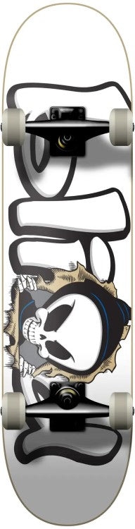 Blind 8.25 Bust Out Reaper Skateboard White Complete