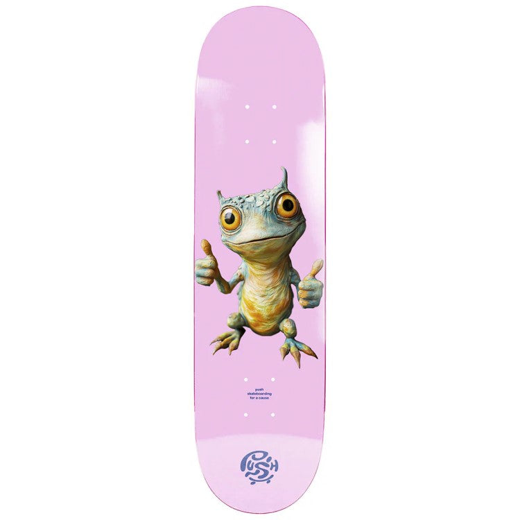 Skateboard Deck 7 Inch Push Double Thumb Pink