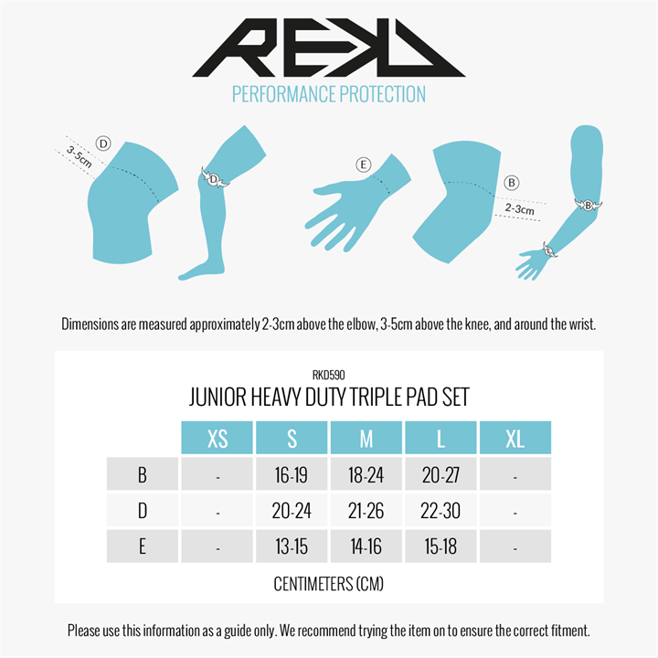 REKD Heavy Duty Triple Pad Set Junior