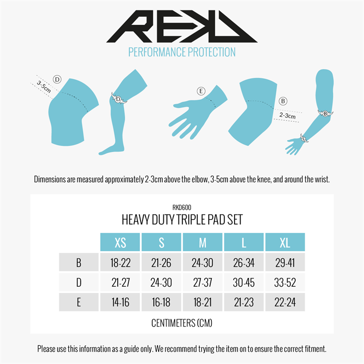 REKD Heavy Duty Triple Pad Set Adult