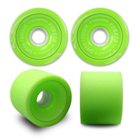 70mm Longboard Skateboard Cruiser Wheels 78A Green