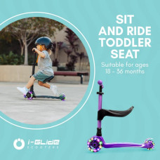 I Glide 3 wheel scooter seat attachment