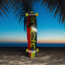 Longboard Slimkick 36 Inch Rasta Lion