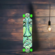 Longboard Lowrider Green Face Numbers 41 Inch