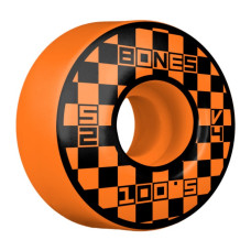  BONES Wheels 100s Block Party 52mm Orange V4 Wide