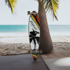 Custom Longboard Pintail Palm Rasta